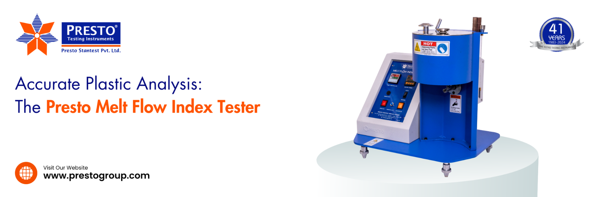 Presto Melt Flow Index Tester